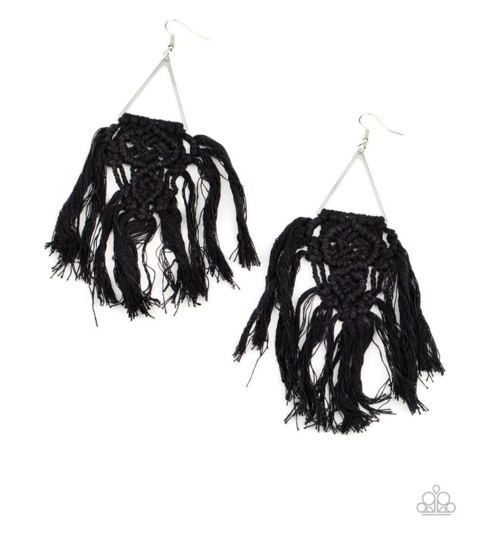 Paparazzi Modern Day Macrame- Black